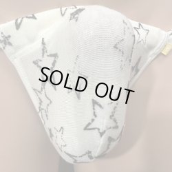 画像3: 極小柔らか極上ウール混ベア天竺黒猫星柄