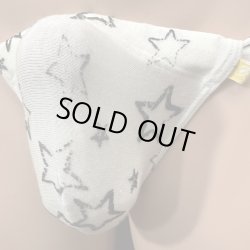 画像2: 極小柔らか極上ウール混ベア天竺黒猫星柄