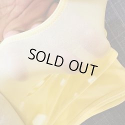 画像3: 穴あきシースルー水着系素材六尺黄色