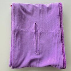 画像1: 穴あき裏地系素材六尺薄竜胆色