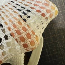 画像6: やや小さめ光沢ネットホール黒猫（薄手の穴空き伸縮素材）