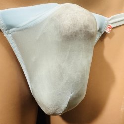 画像3: 極小シースルー水着系素材黒猫水色（以前のものより濃い水色です）