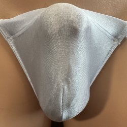 画像1: 縦極々小機能性素材黒猫光沢サックス