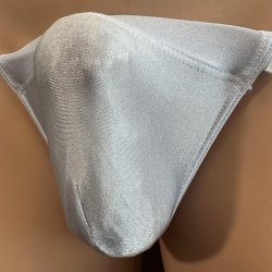 画像2: 縦極々小機能性素材黒猫光沢サックス