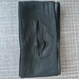 超極細！！穴空き 極薄ベア天竺ニット素材六尺黒（10センチ仕上げ）
