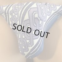 斜め吉原繋ぎ紋様黒猫（水着系素材）