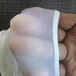 画像4: 穴空き 極薄シースルー機能性素材六尺白（半幅15センチ仕上げ）