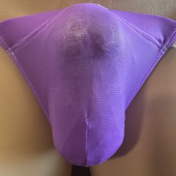 画像1: やや小さめ極薄ビジソ風素材黒猫紫（シースルー系素材）