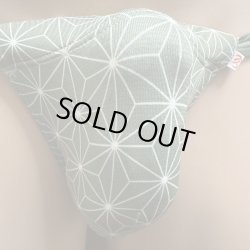 画像3: 麻の葉紋様黒猫ウグイス（薄手の綿混柔らか素材）