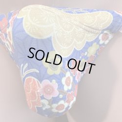 画像2: 梅松麻の葉紋様黒猫（薄手の綿混柔らか素材）