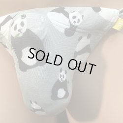 画像2: パンダデザイン黒猫（薄手の綿混柔らか素材）