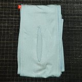 超極細！！穴空き 薄手の天竺ニット素材六尺浅縹色