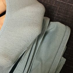 画像3: 超極細！！穴空き 薄手の天竺ニット素材六尺浅縹色