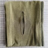 2／3幅！！穴空き 薄手のベア天竺ニット六尺濃抹茶（仕上がり20センチ幅）
