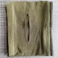 2／3幅！！穴空き 薄手のベア天竺ニット六尺濃抹茶（仕上がり20センチ幅）