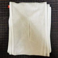 半幅！！穴空きパワーネット素材六尺白（15センチ仕上げ）