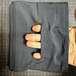 画像2: 穴空き 柔らか薄手の水着系素材六尺ダークグレー