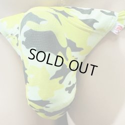 画像2: 迷彩黒猫黄色（薄手の綿混柔らか素材）