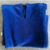 半幅！！穴あきシフォンジョーゼット六尺ライトネイビー（15センチ仕上げ）