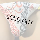 吉原隈取紋様黒猫　（薄手の綿混柔らか素材）