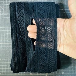 画像2: 超極細!!穴あき紋様ネット六尺黒