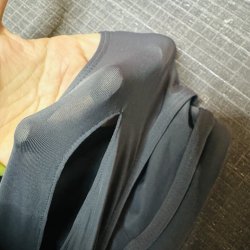 画像4: 2/3幅!! 穴空き 柔らか薄手の水着系素材六尺ダークグレー