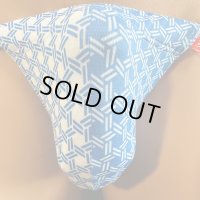 反転籠目紋様黒猫（薄手の綿混柔らか素材）