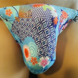 画像3: 賑やか花和紋様黒猫（薄手の綿混柔らか素材）