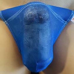 画像1: やや小さめパワーネット黒猫青（タグは黄色となります）