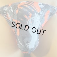 迷彩黒猫オレンジ（水着系素材）