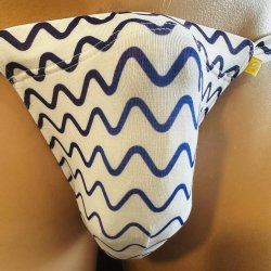 画像3: 波グラデーション紋様黒猫（薄手の綿混柔らか素材）