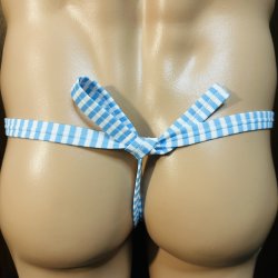 画像4: 縞紋様黒猫水色　（薄手の綿混柔らか素材）