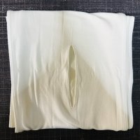 2／3幅！！穴空き 薄手のベア天竺ニット六尺生成（仕上がり20センチ幅）