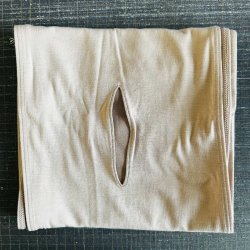 画像1: 2/3幅！！穴空き 薄手の天竺ニット素材六尺退紅