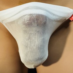 画像1: やや小さめパワーネット黒猫白