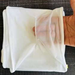 画像2: 2／3幅！！穴空き 極薄シースルー機能性素材六尺白（仕上がり20センチ幅）