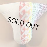 ハーフレインボー吉原繋ぎ黒猫（薄手の綿混柔らか素材）