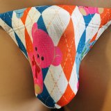 アーガイルベア黒猫（薄手の綿混柔らか素材）