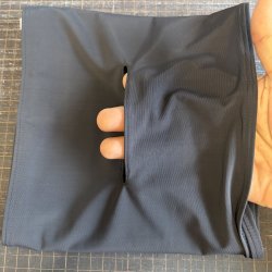 画像2: 2/3幅!! 穴空き 柔らか薄手の水着系素材六尺ダークグレー