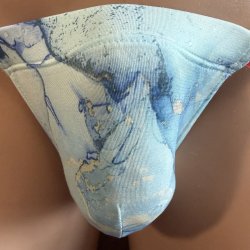 画像1: マーブルストーン柄黒猫　（薄手の綿混柔らか素材）