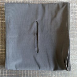 画像1: 2/3幅!! 穴空き 柔らか薄手の水着系素材六尺ダークグレー