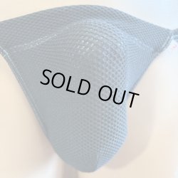 画像3: やや小さめ膨れメッシュ黒猫黒（色物より膨れがやや細かくやや薄い膨れメッシュです）