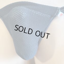 画像2: やや小さめ膨れメッシュ黒猫黒（色物より膨れがやや細かくやや薄い膨れメッシュです）