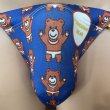 画像1: FUNDOSHI BEAR黒猫（水着系素材） (1)