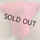 画像: やや小さめ膨れメッシュ黒猫赤