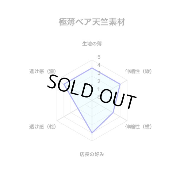 画像4: 穴空き極上極薄ベア天竺ニット素材六尺薄ベージュ (4)