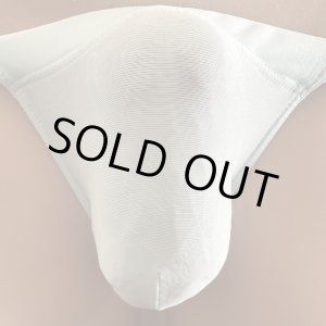 画像: 染め　やや小さめ極上柔らか薄手のロゴ入り水着系素材黒猫水色