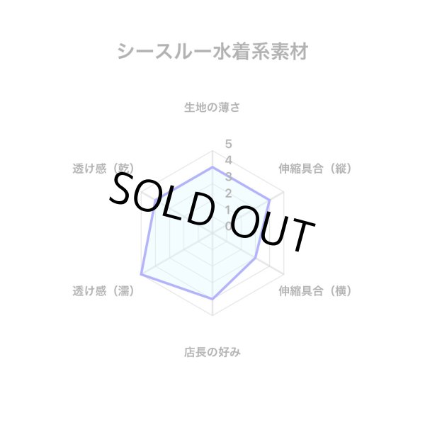 画像4: 穴あきシースルー水着系素材六尺藤色 (4)