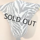 画像: ゼブラ柄黒猫（薄手の綿混柔らか素材）