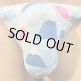 画像: 富士山レトロ紋黒猫（薄手の綿混柔らか素材）